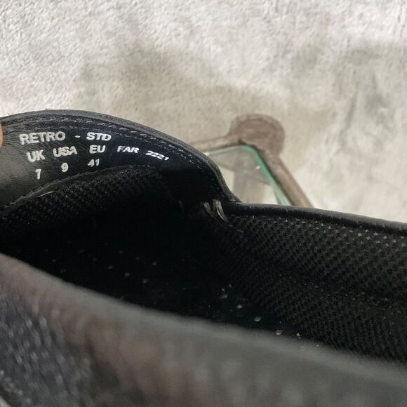 Hotter Retro Leather slip on Loafers women’s US Size 9 Black career Comfort - Picture 10 of 12